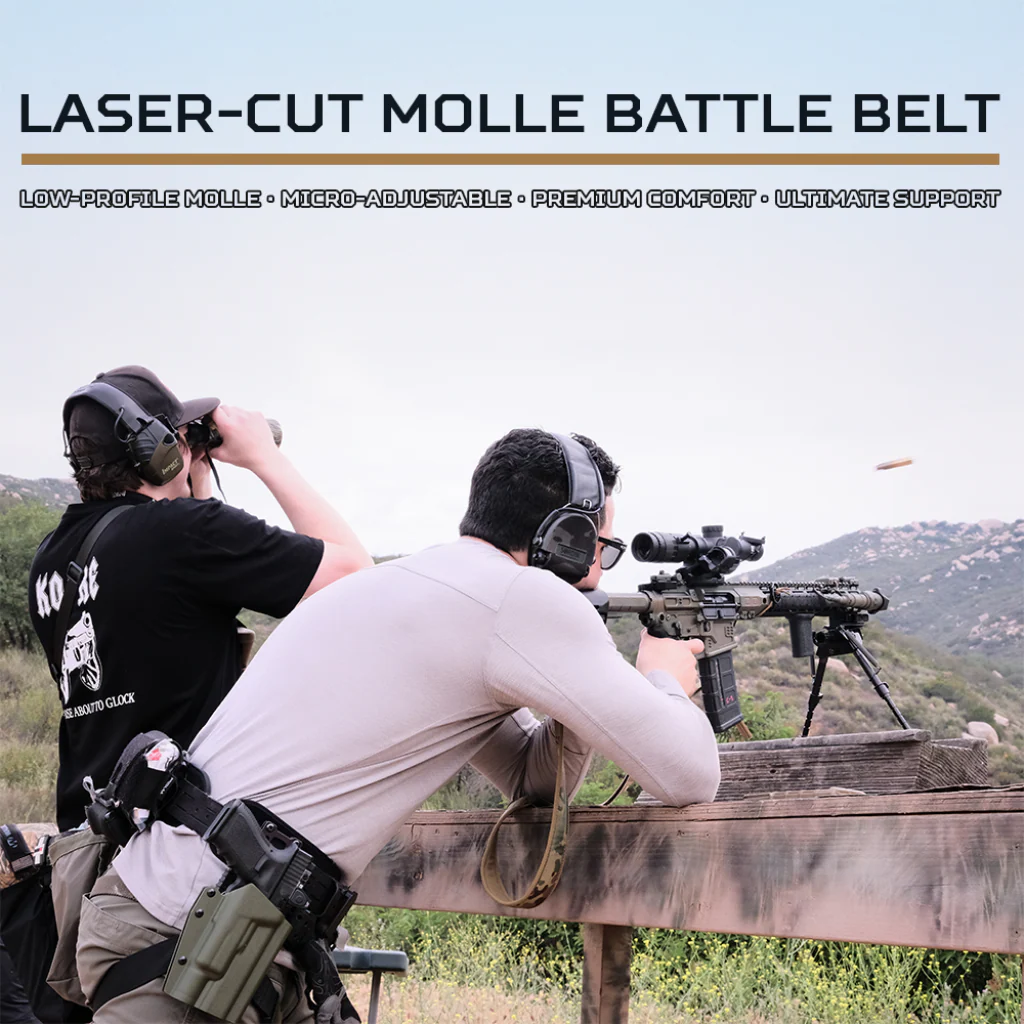 B1 BLACK LASER CUT BATTLE BELT [Complete Kit] - Image 4
