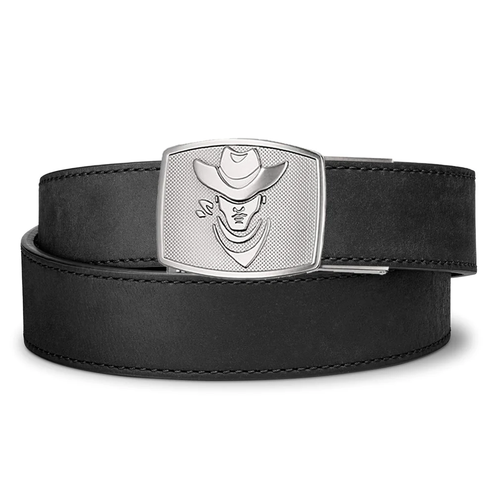 COWBOY BUCKLE | BUFFALO LEATHER GUN BELT 1.5" - Image 2