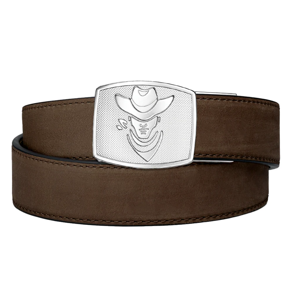 COWBOY BUCKLE | BUFFALO LEATHER GUN BELT 1.5" - Image 3