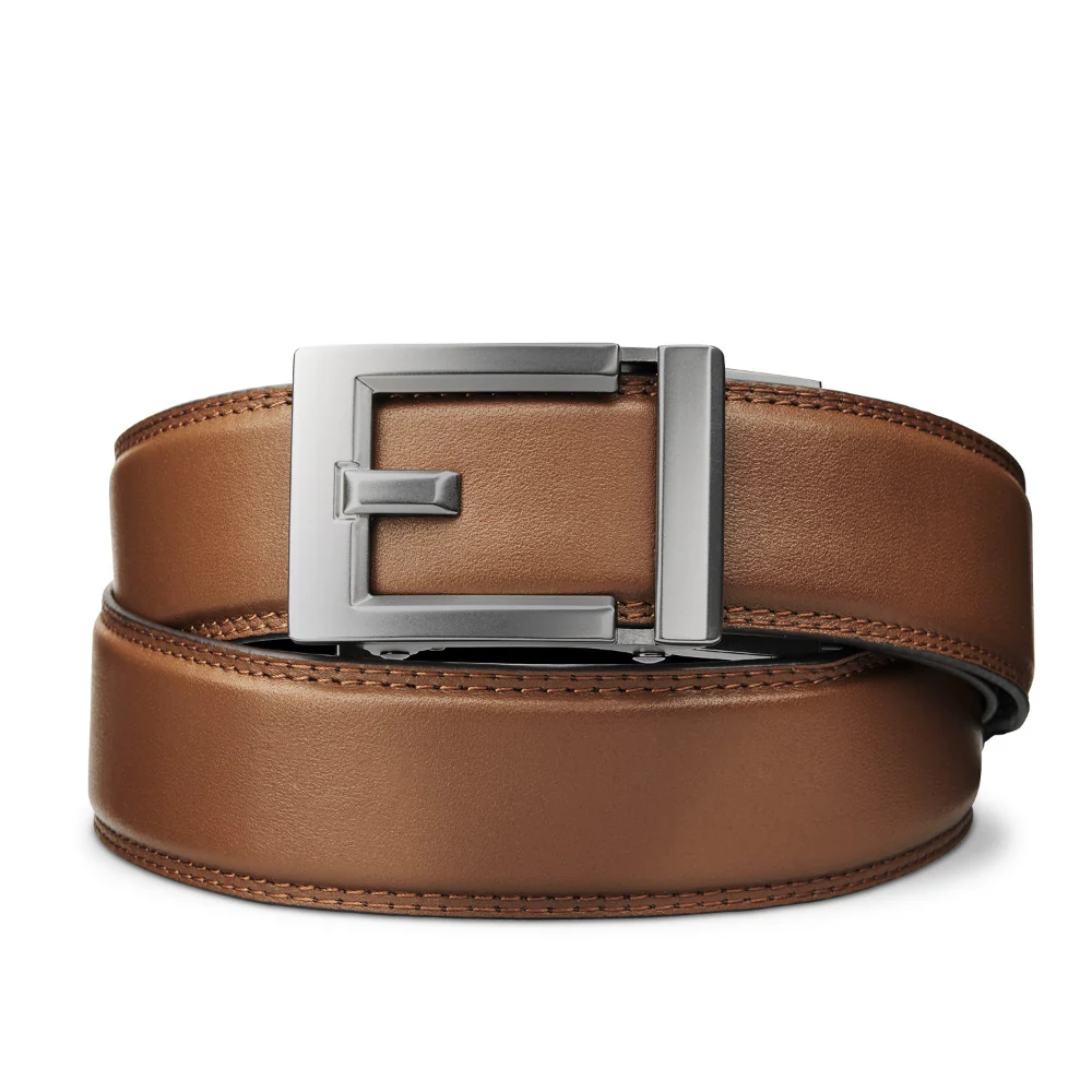 EXPRESS GUNMETAL BUCKLE  |  CLASSIC LEATHER BELT 1.37" - Image 11