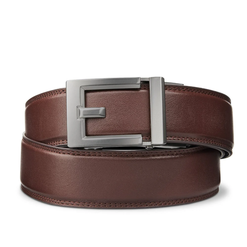 EXPRESS GUNMETAL BUCKLE  |  CLASSIC LEATHER BELT 1.37" - Image 14