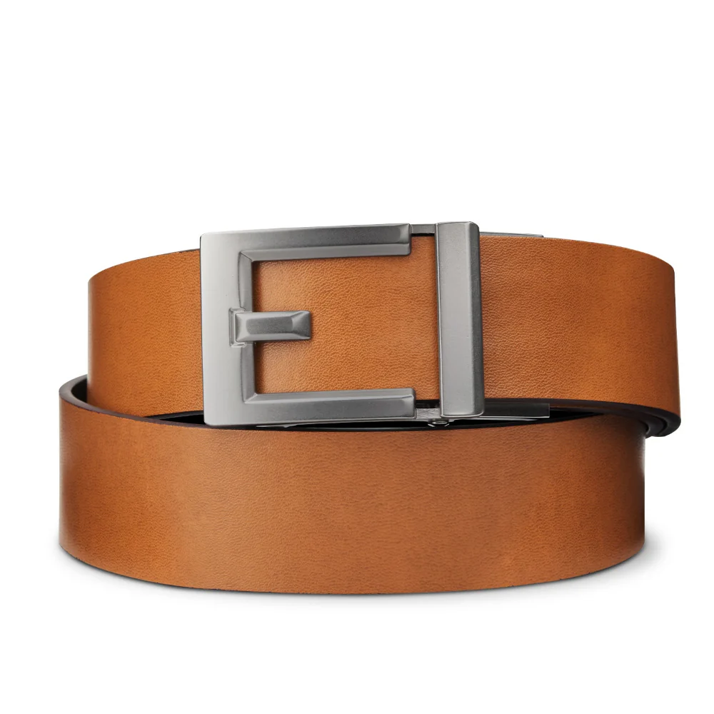 EXPRESS GUNMETAL BUCKLE  |  CLASSIC LEATHER BELT 1.37" - Image 26