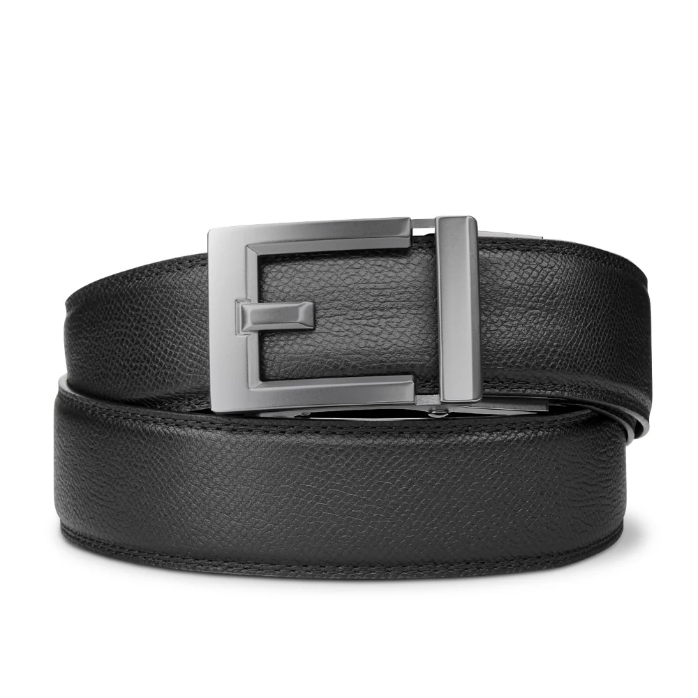EXPRESS GUNMETAL BUCKLE  |  CLASSIC LEATHER BELT 1.37" - Image 29