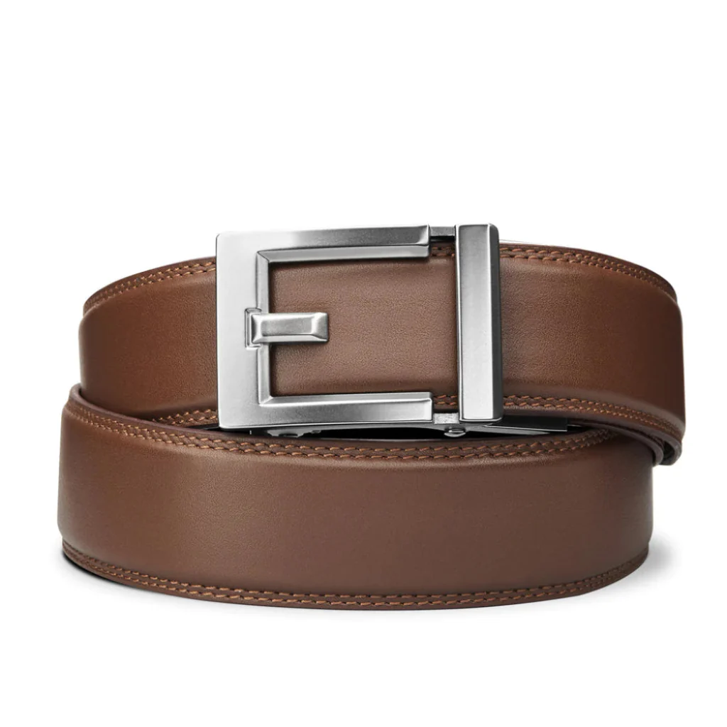 EXPRESS NICKEL BUCKLE | CLASSIC LEATHER BELT 1.37" - Image 4