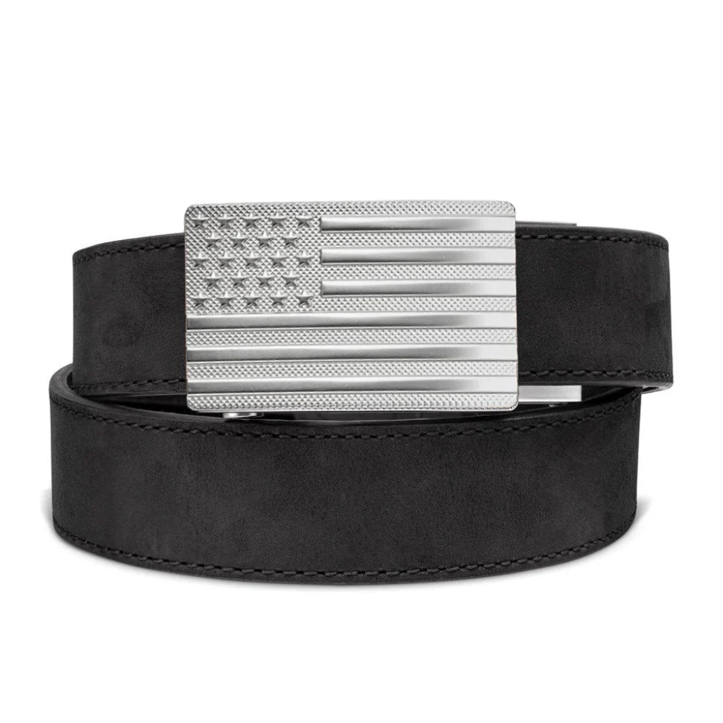 FLAG BUCKLE | BUFFALO LEATHER GUN BELT 1.5" - Image 2