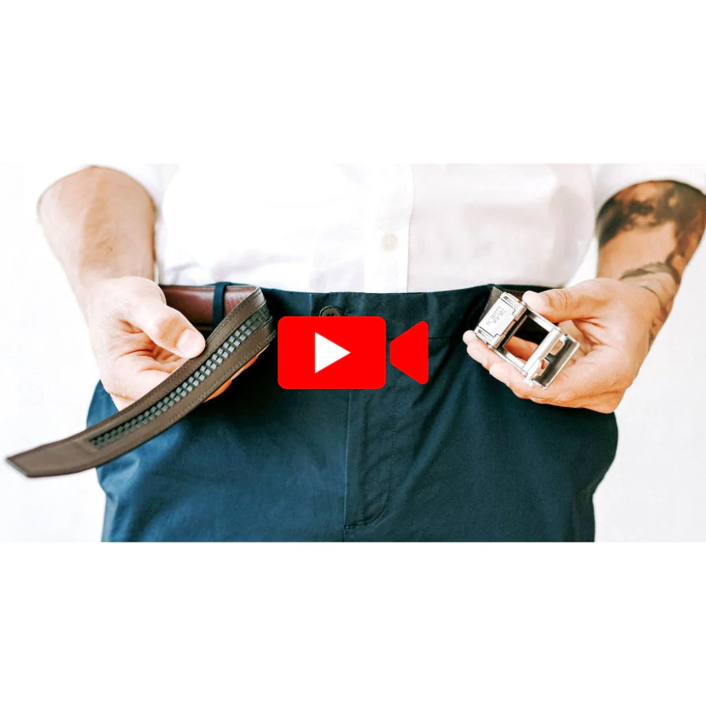 IMPACT SLIM BUCKLE  |  SLIM FULL GRAIN LEATHER BELT - Image 3