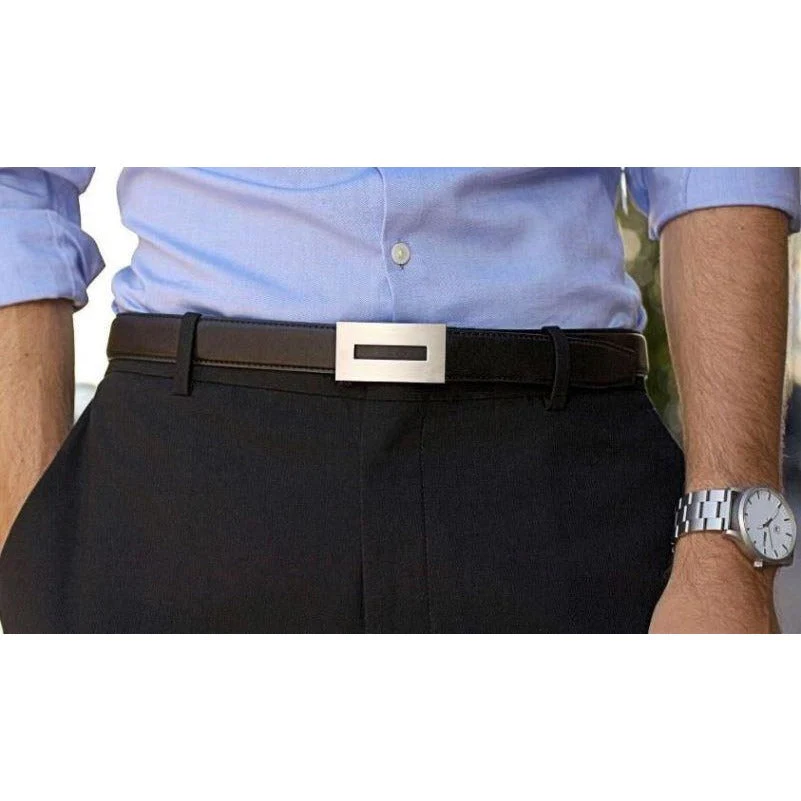 INSPIRE SLIM BUCKLE  |  SLIM FULL GRAIN LEATHER BELT - Image 4