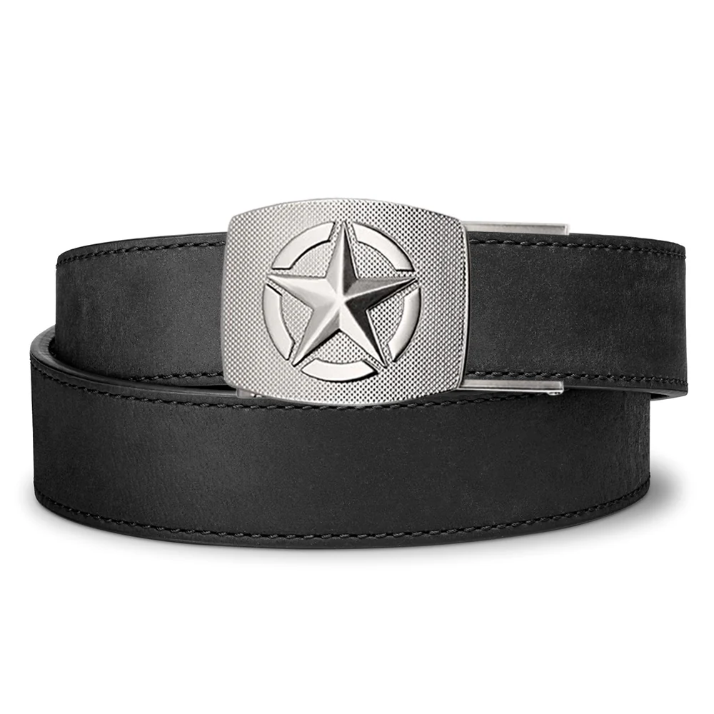 STAR BUCKLE | BUFFALO LEATHER GUN BELT 1.5" - Image 2