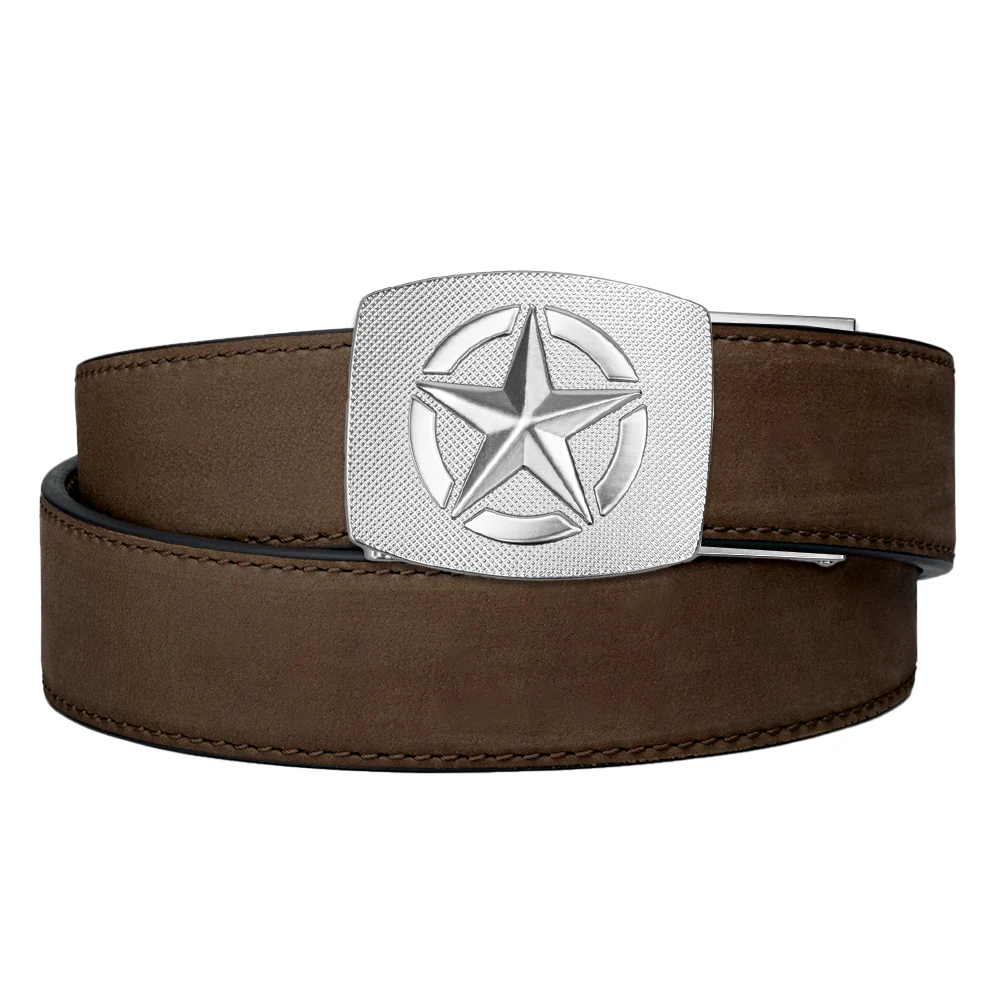 STAR BUCKLE | BUFFALO LEATHER GUN BELT 1.5" - Image 3