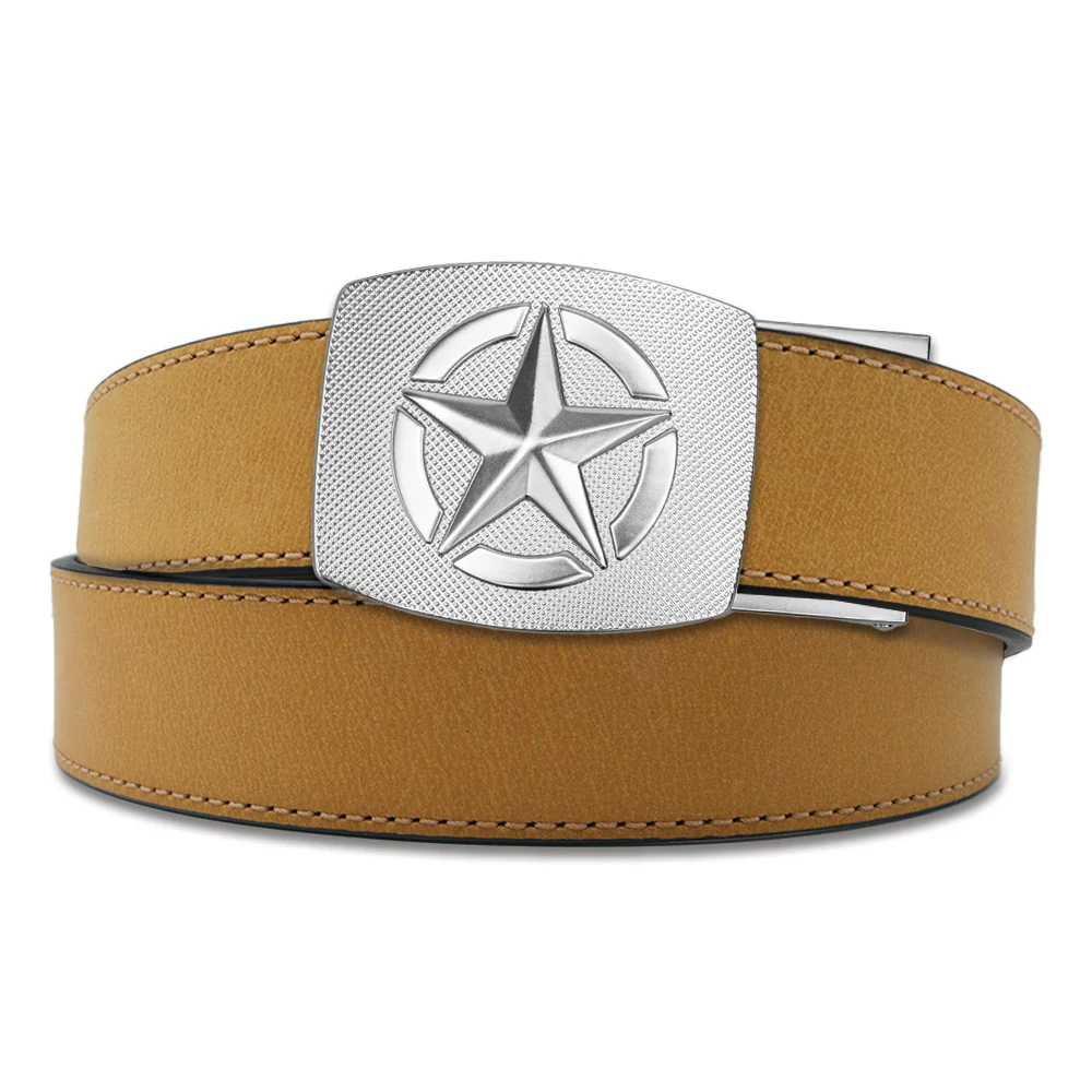STAR BUCKLE | BUFFALO LEATHER GUN BELT 1.5" - Image 4