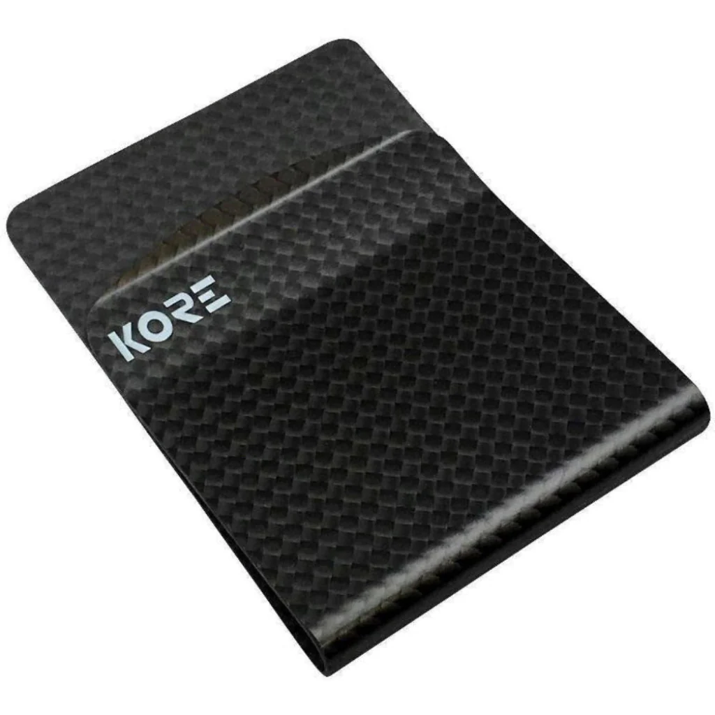 BLACK TACTICAL SLIM WALLET & CARBON FIBER MONEY CLIP - Image 4