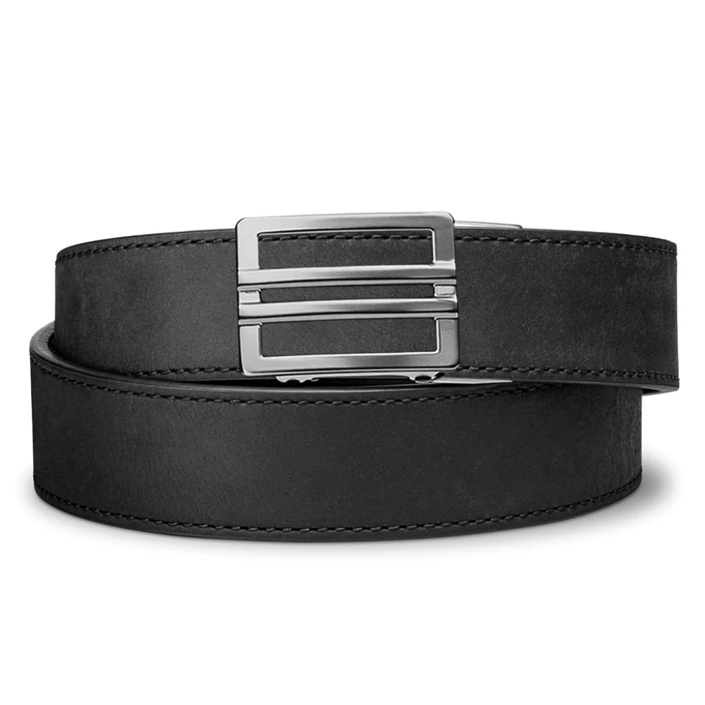 X SERIES BUCKLE | BLACK BUFFALO LEATHER GUN BELT 1.5"