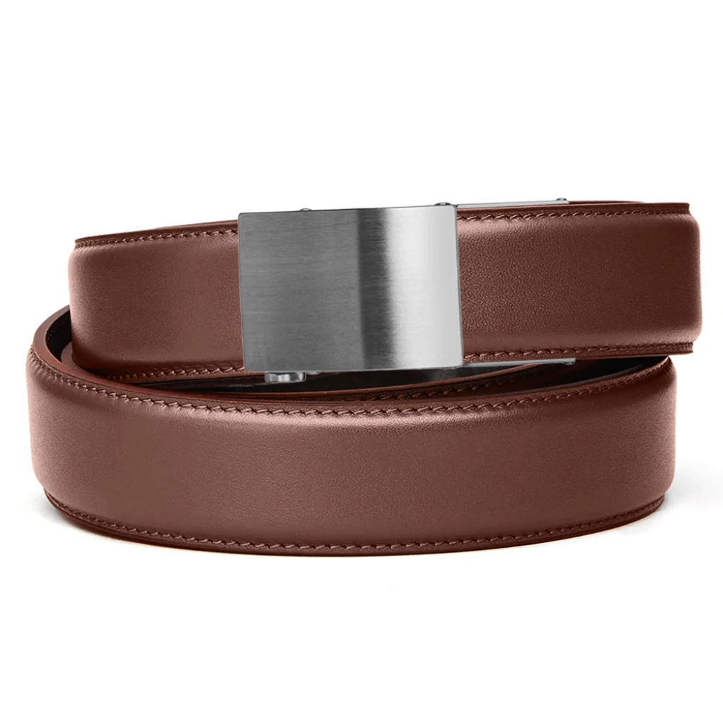 X SERIES BUCKLE  | BROWN LEATHER GUN BELT 1.5" - Image 9