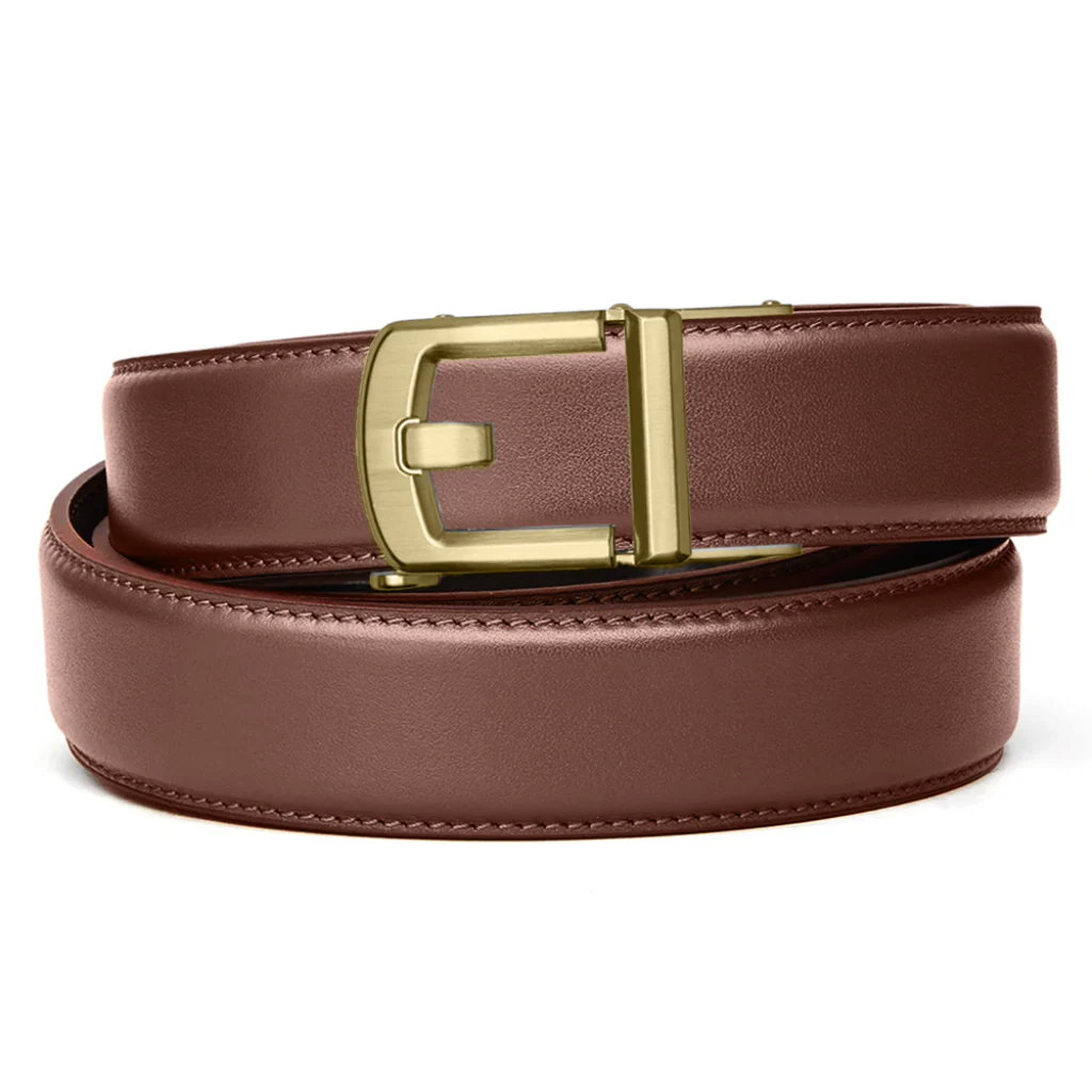X SERIES BUCKLE  | BROWN LEATHER GUN BELT 1.5" - Image 14