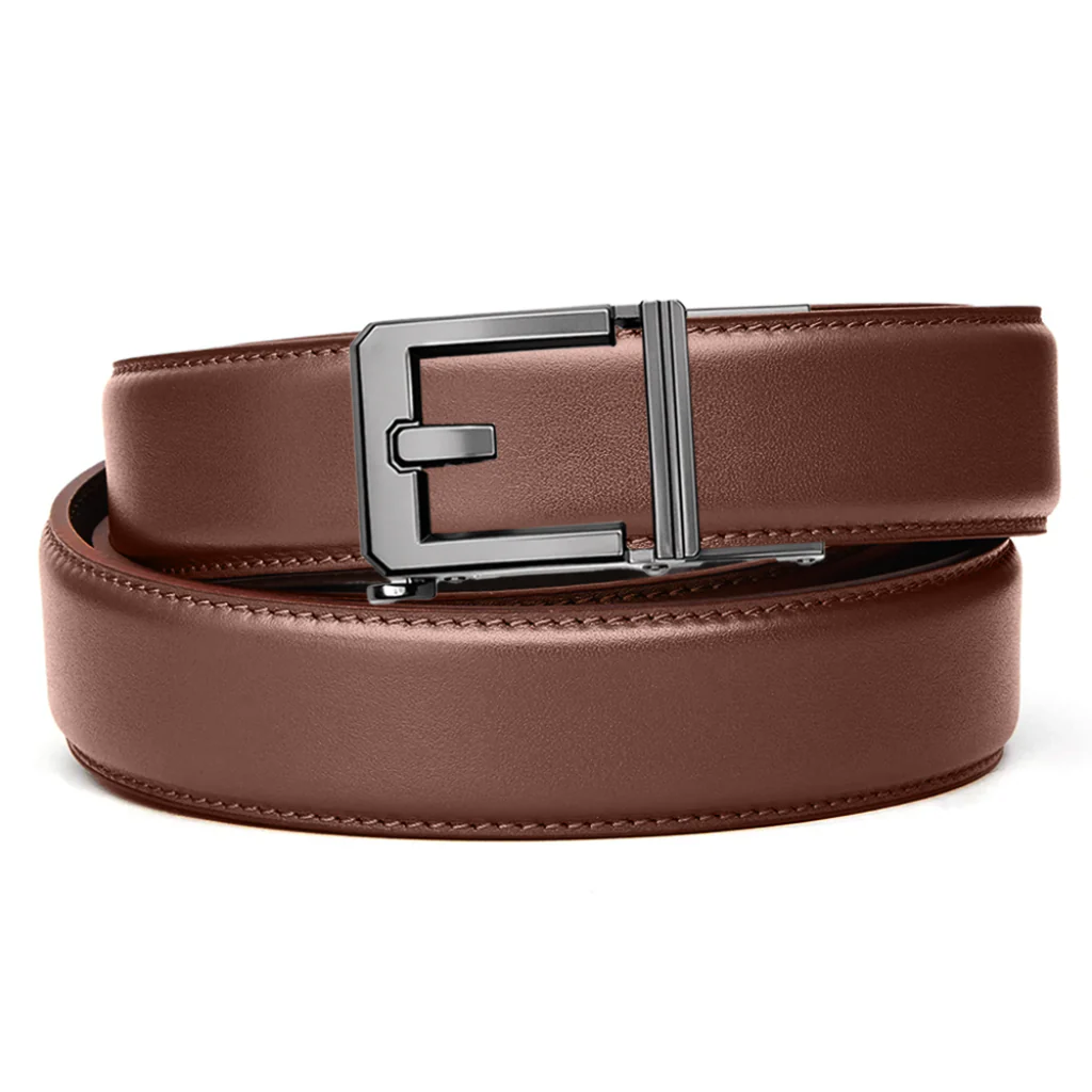 X SERIES BUCKLE  | BROWN LEATHER GUN BELT 1.5" - Image 8