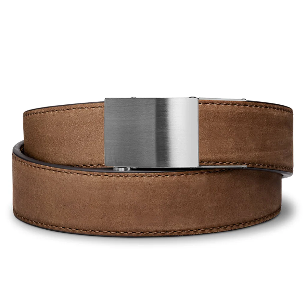 X SERIES BUCKLE | BROWN BUFFALO LEATHER GUN BELT 1.5"