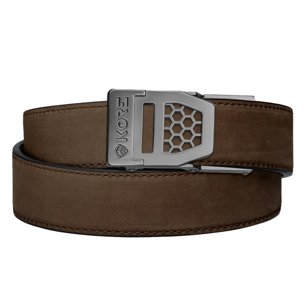 X SERIES BUCKLE  | COFFEE BUFFALO LEATHER GUN BELT 1.5" - Image 12