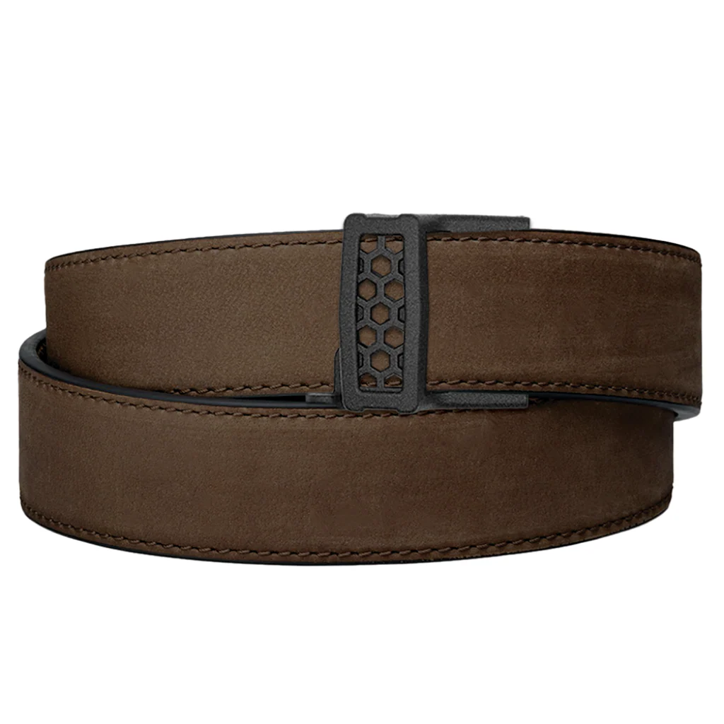 X SERIES BUCKLE  | COFFEE BUFFALO LEATHER GUN BELT 1.5" - Image 18