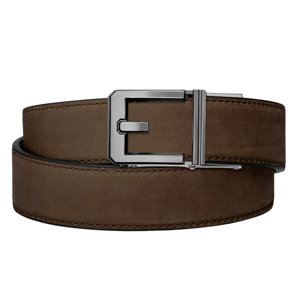 X SERIES BUCKLE  | COFFEE BUFFALO LEATHER GUN BELT 1.5" - Image 8