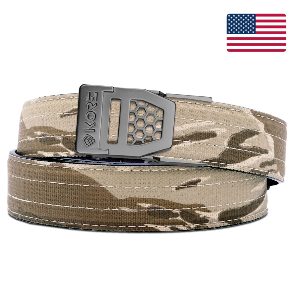 X SERIES BUCKLE | DESERT TIGER STRIPE TACTICAL NYLON GUN BELT 1.5" - Image 15