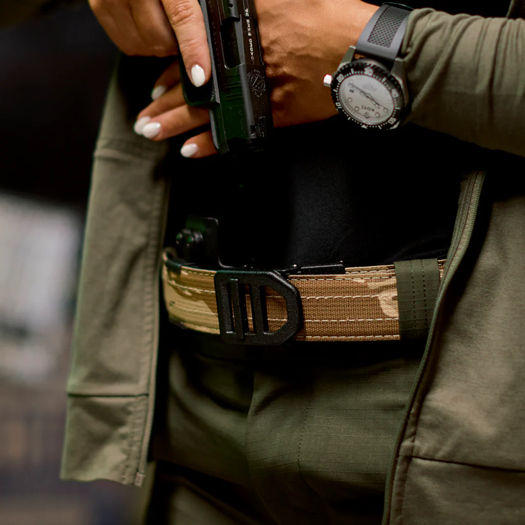 X SERIES BUCKLE | DESERT TIGER STRIPE TACTICAL NYLON GUN BELT 1.5" - Image 8