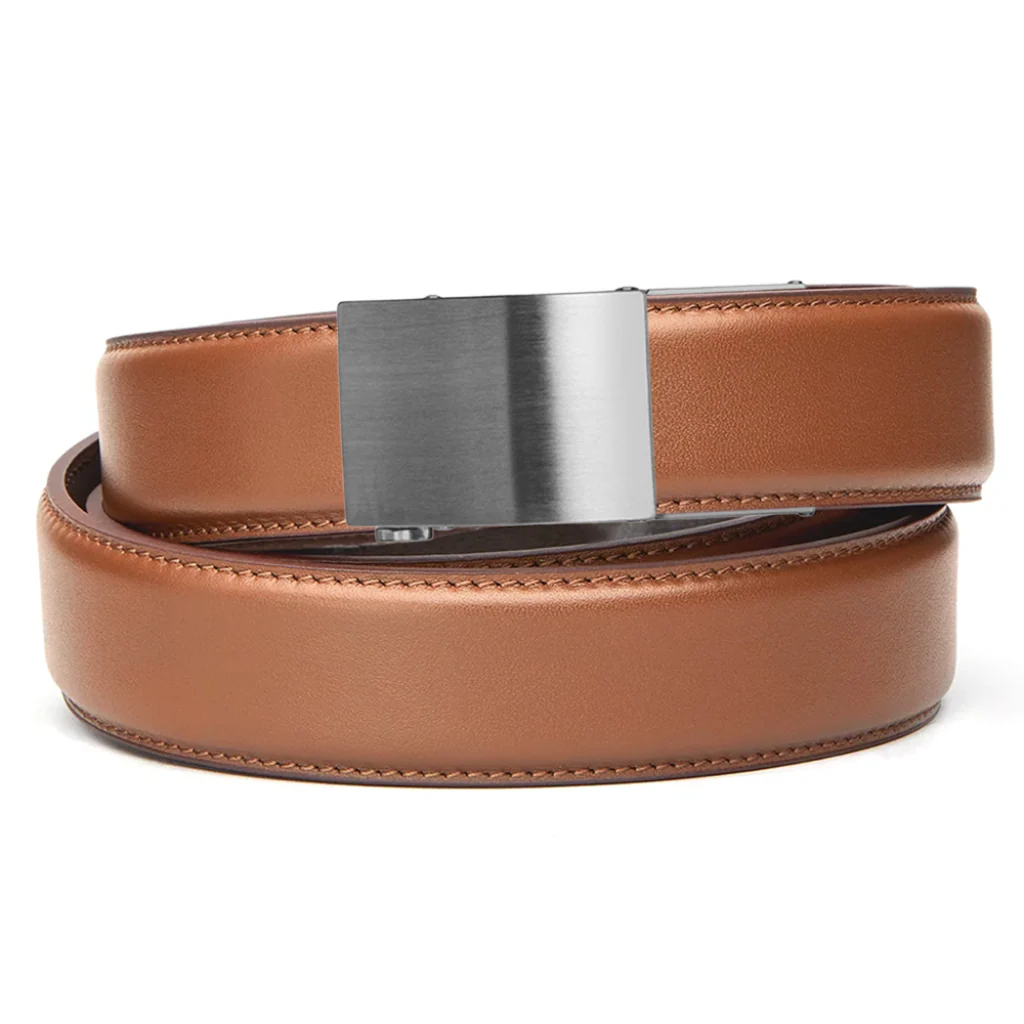 X SERIES BUCKLE | TAN LEATHER GUN BELT 1.5" - Image 9