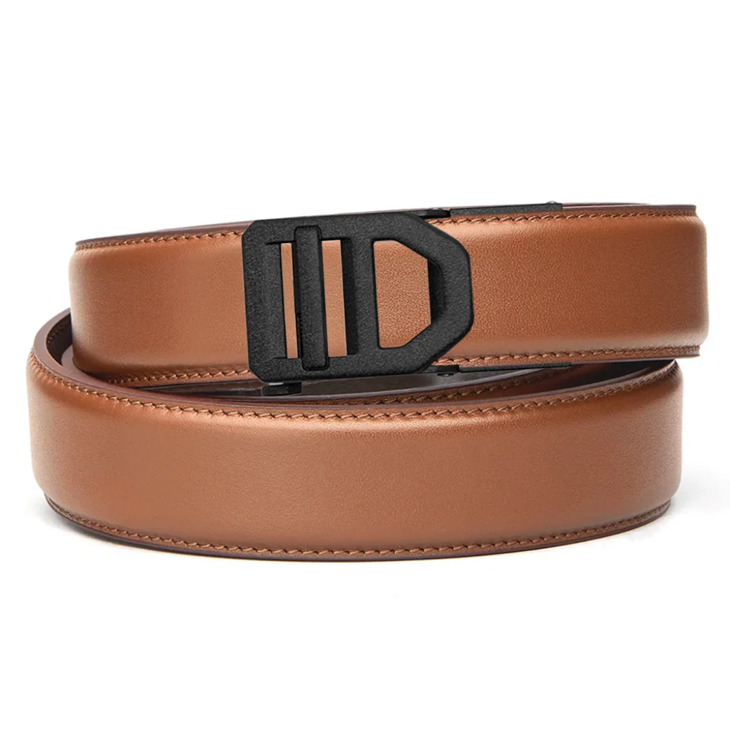 X SERIES BUCKLE | TAN LEATHER GUN BELT 1.5" - Image 10