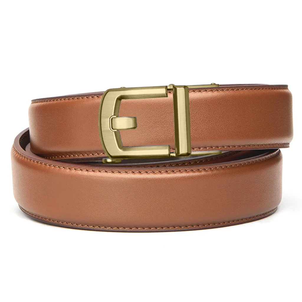 X SERIES BUCKLE | TAN LEATHER GUN BELT 1.5" - Image 15
