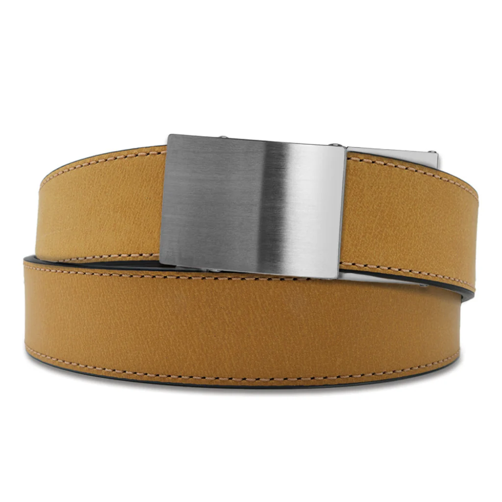 X SERIES BUCKLE  | TAN BUFFALO LEATHER GUN BELT 1.5" - Image 10