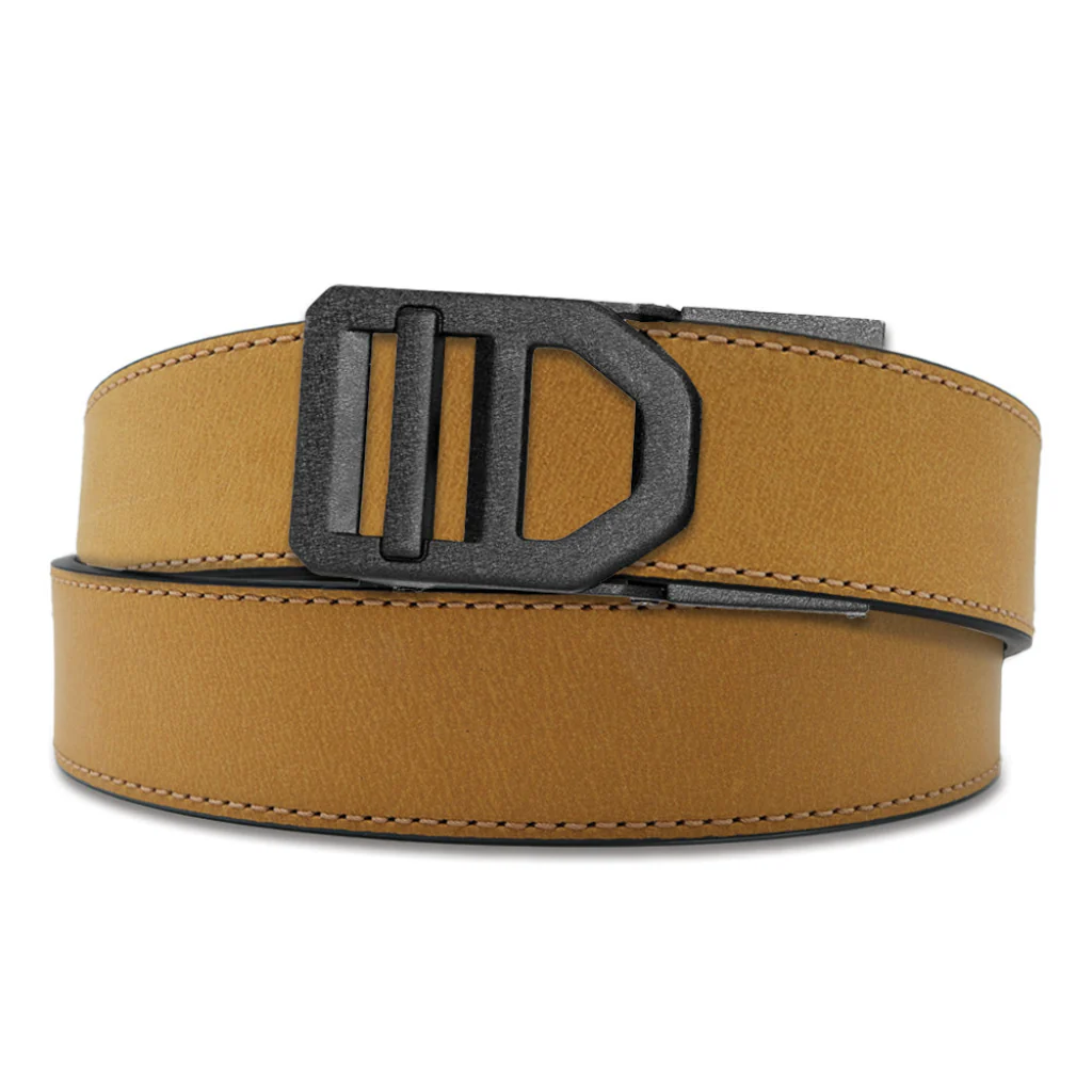 X SERIES BUCKLE  | TAN BUFFALO LEATHER GUN BELT 1.5" - Image 11