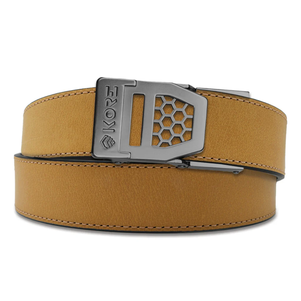 X SERIES BUCKLE  | TAN BUFFALO LEATHER GUN BELT 1.5" - Image 13