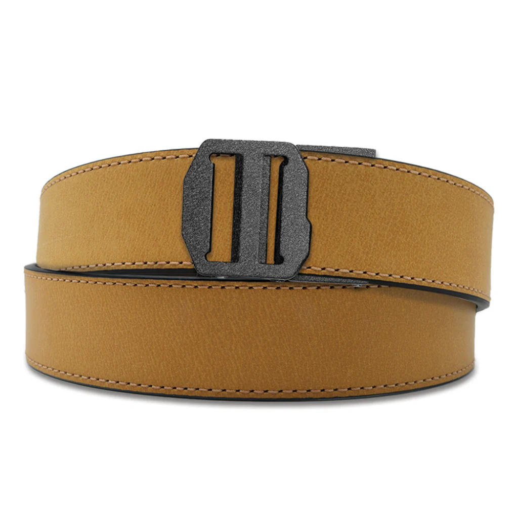 X SERIES BUCKLE  | TAN BUFFALO LEATHER GUN BELT 1.5" - Image 14