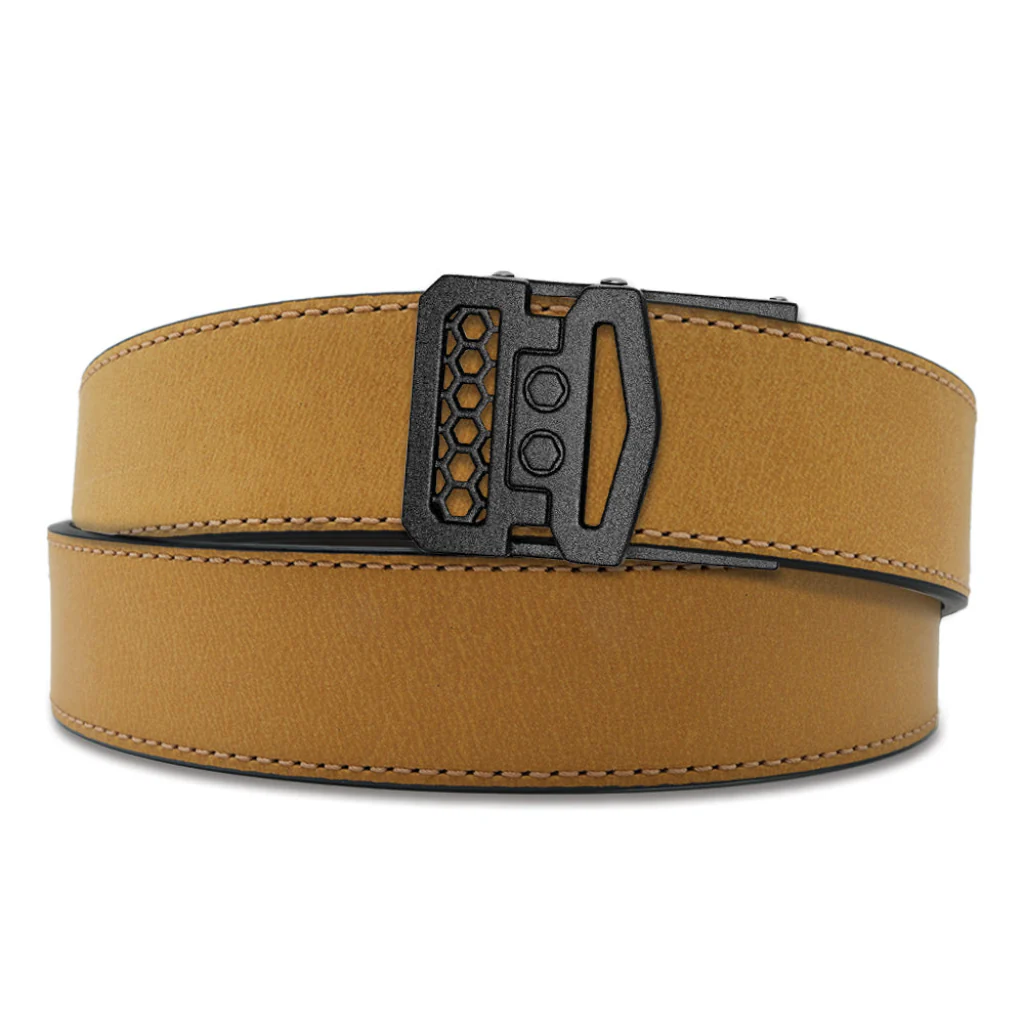 X SERIES BUCKLE  | TAN BUFFALO LEATHER GUN BELT 1.5" - Image 18