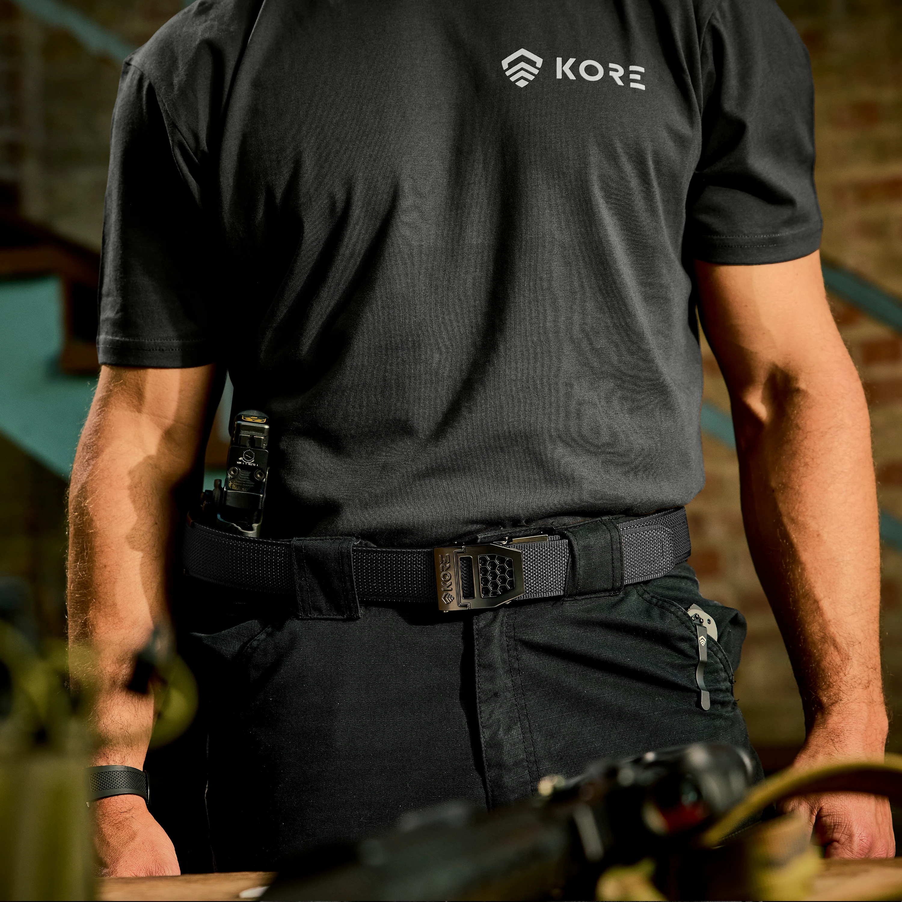 X SERIES BUCKLE | USA BLACK TACTICAL NYLON GUN BELT 1.5" - Image 7