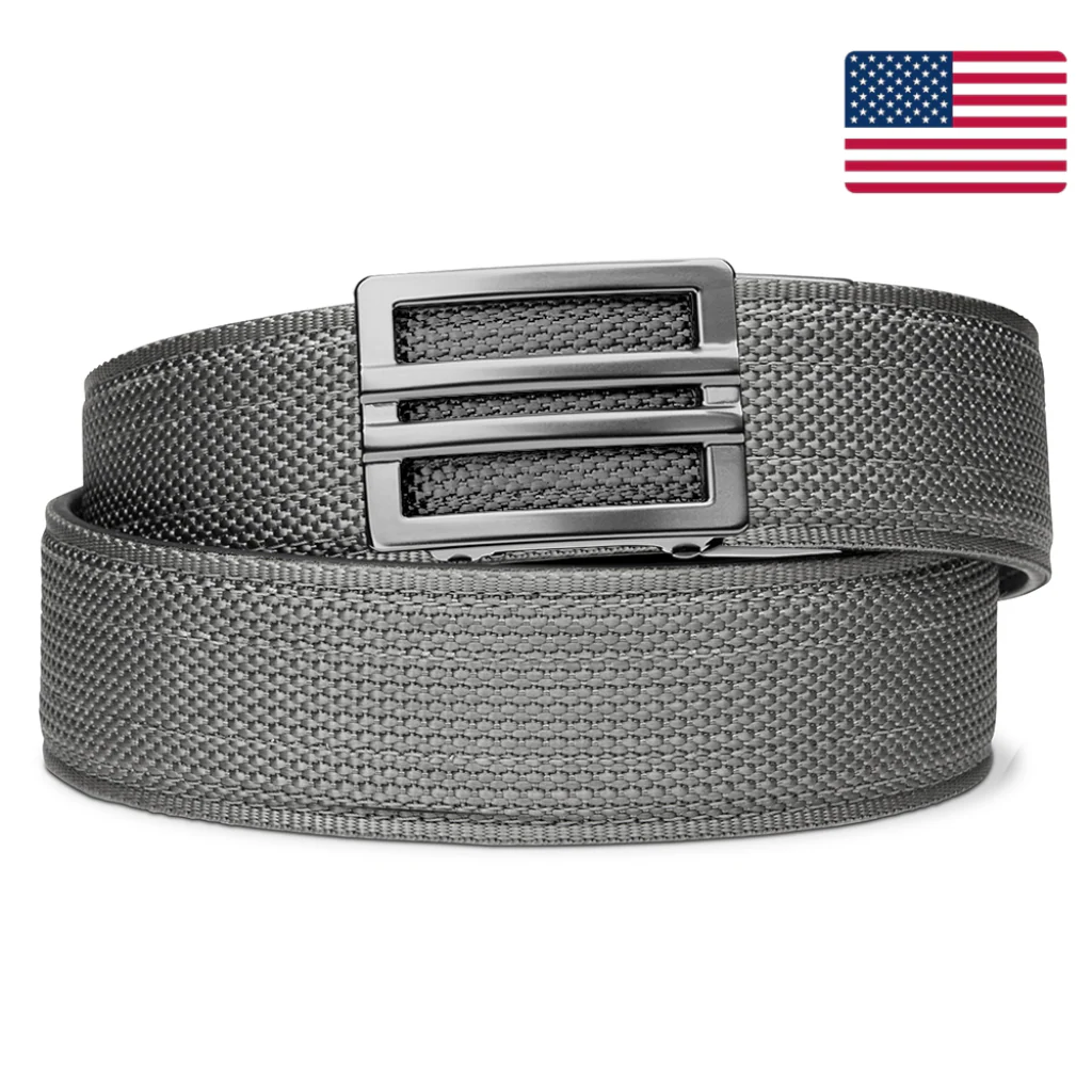 X SERIES BUCKLE | USA GRAY TACTICAL NYLON GUN BELT 1.5" - Image 9