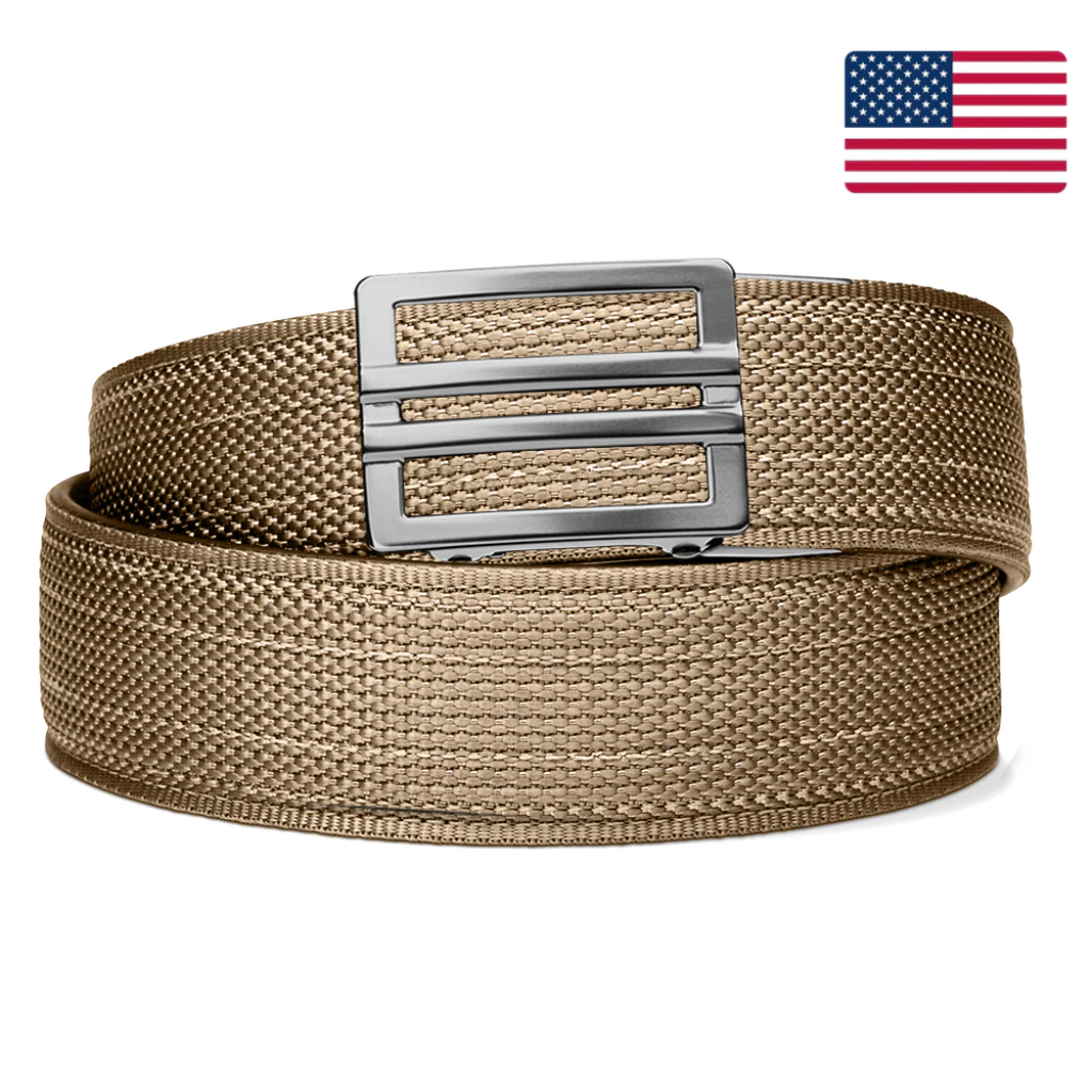 X SERIES BUCKLE | USA TAN 499 TACTICAL NYLON GUN BELT 1.5" - Image 8