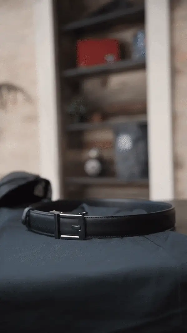 X3 BUCKLE | BLACK LEATHER GUN BELT 1.5" - Image 2